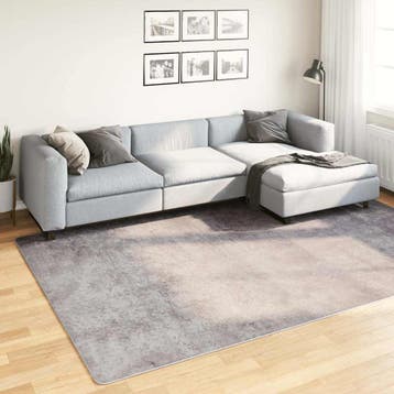 vidaXL Vloerkleed wasbaar 190x300 cm grijs, Huis en Inrichting, Verzenden, Nieuw