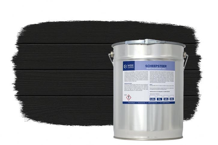 Wixx Scheepsteer Zwart Zwart 2.5L, Doe-het-zelf en Bouw, Verf, Beits en Lak, Zwart, Nieuw, Verzenden