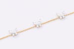 Gourmette - 18 carats Or jaune, Platine rhodié - 1.18ct. tw., Bijoux, Sacs & Beauté