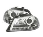 PHARES SEAT IBIZA CORDOBA 6L 02-08 DAYLIGHT LED FOND CHROMÉ, Verzenden
