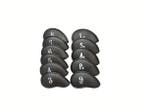 Veiling - Luxe Set van 10 Golfclub Covers – Zwart, Sport en Fitness, Golf, Nieuw