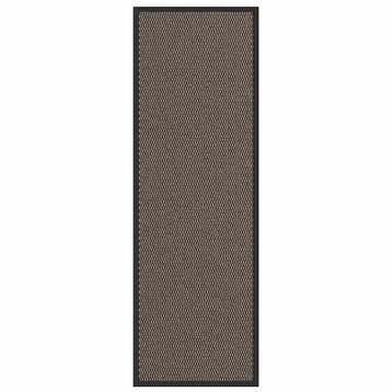 vidaXL Deurmat 60x180 cm bruin, Verzenden, Nieuw