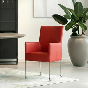 Set van 6 Leren eetkamerstoelen Spark - Toledo Ducati, Ophalen of Verzenden