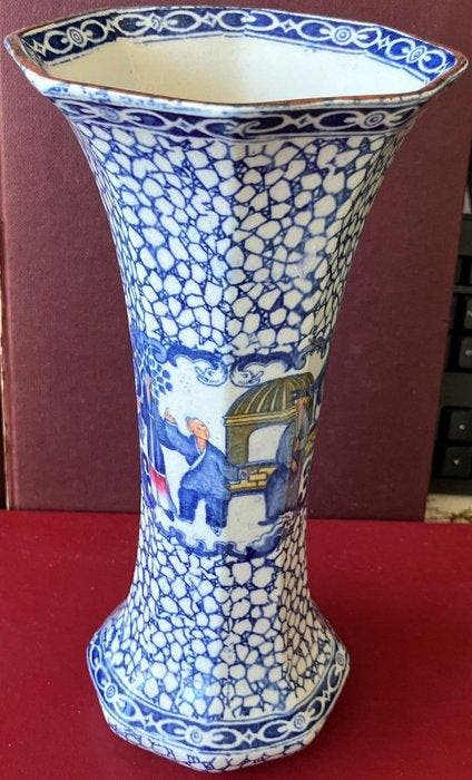 Antieke Engelse gemerkte William Adams vaas uit 1913 - Vaas, Antiek en Kunst, Antiek | Glaswerk en Kristal