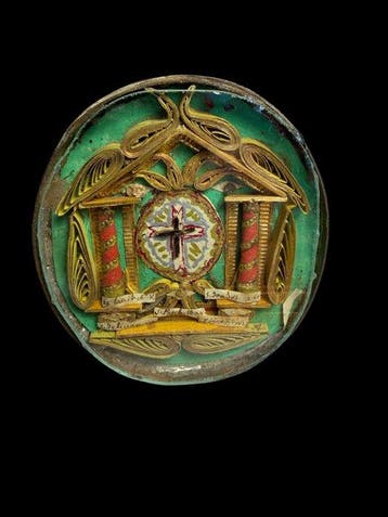 Reliekhouder - Zilverachtig metaal - 1800-1850 - Heilige