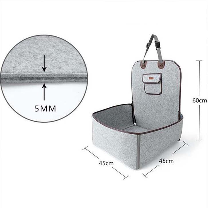 Hondenmand voor Voorstoel Grijs, Animaux & Accessoires, Accessoires pour chiens, Envoi