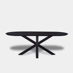 Tafel Plat Ovaal eikenhout  Matrix hout  220x100, Nieuw