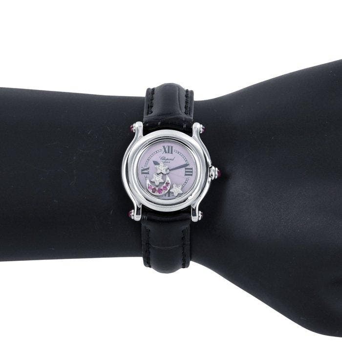 Chopard - Happy Sport Diamond - Zonder minimumprijs -, Handtassen en Accessoires, Horloges | Heren