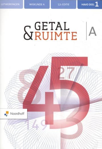 havo deel 1wiskunde a / Getal & Ruimte / uitwerkingen, Boeken, Verzenden, Zo goed als nieuw, J.H. Dijkhuis