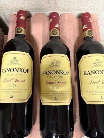2015 Kanonkop Paul Sauer - Stellenbosch - 3 Flessen (0.75, Nieuw