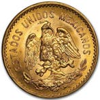 Îles Salomon. 5 Pesos 1955 Mexican 5 Pesos Hidalgo Gold Coin