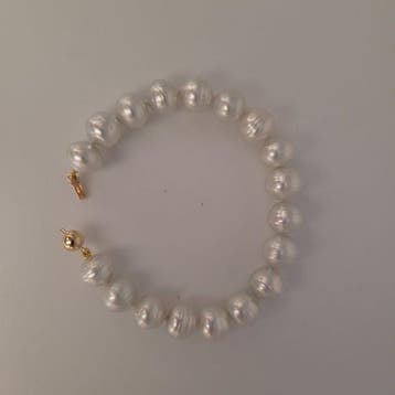 Zonder minimumprijs - Armband - 18 karaat Geel goud Parel -, Nieuw