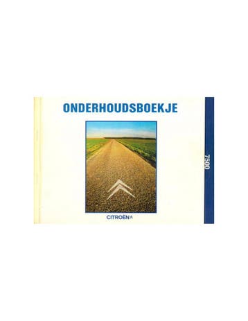 1979 CITROËN CX ATHENA GARANTIE & ONDERHOUDSBOEKJE