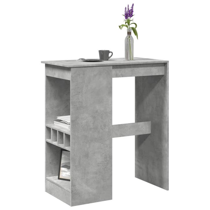 vidaXL Bartafel met rekken 90x47,5x103,5 cm bewerkt hout, Maison & Meubles, Tables | Tables à manger, Envoi