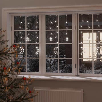 vidaXL Lichtslinger ster en maan afstandsbediening 345 LEDs, Verzenden, Nieuw