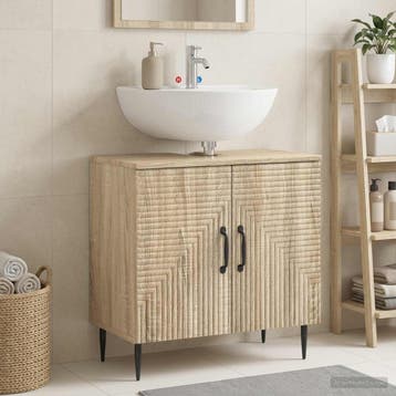 vidaXL Wastafel kabinet voor de badkamer HAARLEM Sonoma, Verzenden