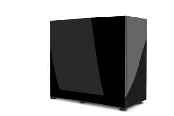 Glossy 80cm aquarium meubel zwart (Meubelen), Dieren en Toebehoren, Ophalen of Verzenden, Nieuw, Leeg aquarium