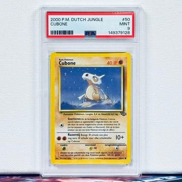 Pokémon Graded card - CUBONE #50 - Pokémon - PSA 9, Hobby en Vrije tijd, Nieuw