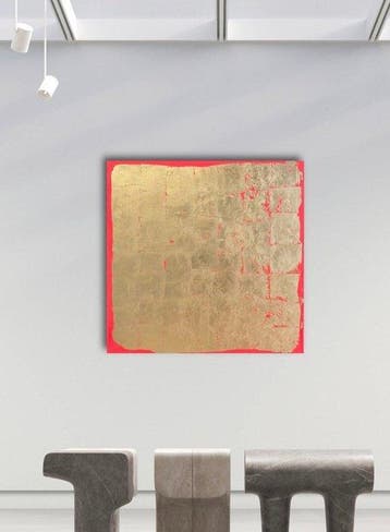 Stefanie Raus - Golden Neonred 1915 XXL, Antiek en Kunst