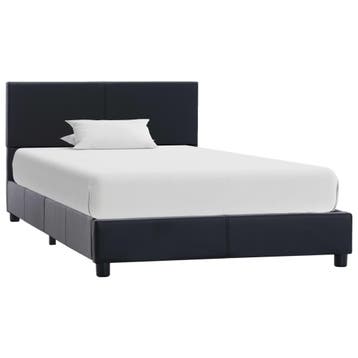 vidaXL Bedframe kunstleer zwart 100x200 cm, Verzenden