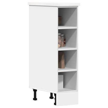 vidaXL Onderkast Riga 20x44,5x81,5 cm bewerkt hout wit, Verzenden