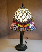 Estilo Tiffany - Lampe de table - Verre, Antiquités & Art