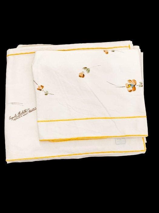 Drap de lit (3) - 274 cm - 195 cm, Antiquités & Art, Tapis & Textile