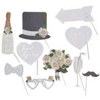 Bruiloft Photobooth Props 10st, Verzenden, Nieuw