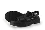 Manfield Sandalen in maat 42 Zwart, Kleding | Dames, Schoenen, Verzenden, Zwart, Sandalen of Muiltjes, Zo goed als nieuw