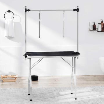 vidaXL Trimtafel voor huisdieren met 2 aanlijnopties, Verzenden, Nieuw