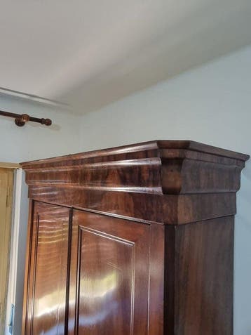 Kleerkast - hard hout - Empire-stijl 19e eeuw
