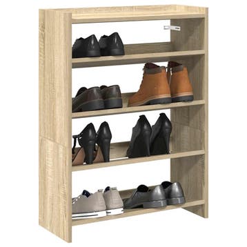 vidaXL Schoenenrek 60x25x81 cm bewerkt hout sonoma, Verzenden
