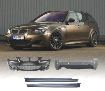 KIT CARROSSERIE BMW E61 TOURING 03-07 LOOK M5 PDC SRA, Verzenden