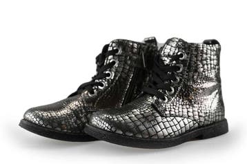 Nelson Veterboots Meisjes in maat 28 Zilver, Verzenden, Schoenen