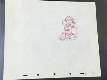 Walt Disney - Mickey Mouse-productie-tekening (1939) -