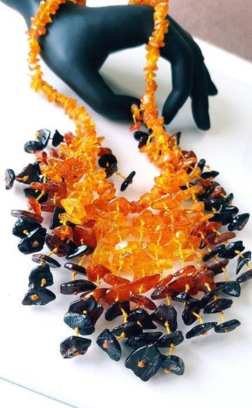 Amber Natuurlijke Baltische barnsteenketting- 55 g