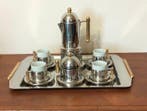Koffieservies (16) - Staal, Porselein, Nieuw
