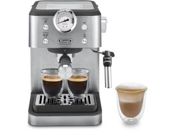 DeLonghi EM450.M - Pistonmachine - 15bar pompdruk - Beige, Elektronische apparatuur, Koffiezetapparaten, Verzenden, Zo goed als nieuw