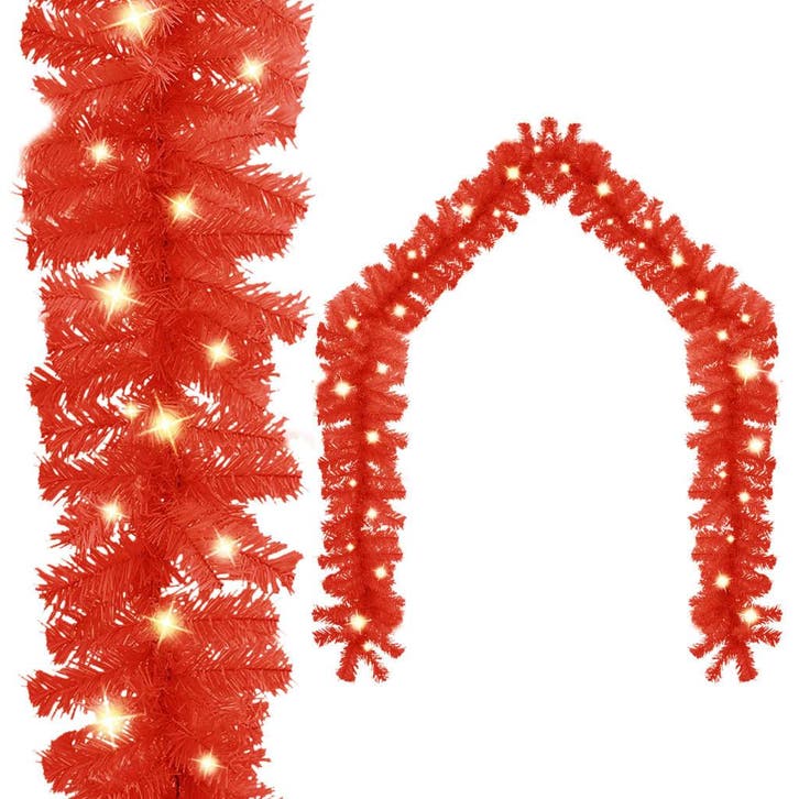 vidaXL Kerstslinger met LED-lampjes 20 m rood, Divers, Noël, Envoi