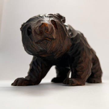Ainu carvers - Beeldje - Hokkaido carved wooden bear