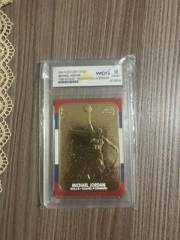 1998 Fleer 23KT Gold Michael Jordan 1986 Rookie -, Verzamelen, Nieuw