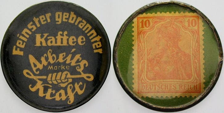 10 Pfennig ohne Jahr Duesseldorf Feinster Gebrannter Kaff..., Postzegels en Munten, Munten | Nederland, Verzenden