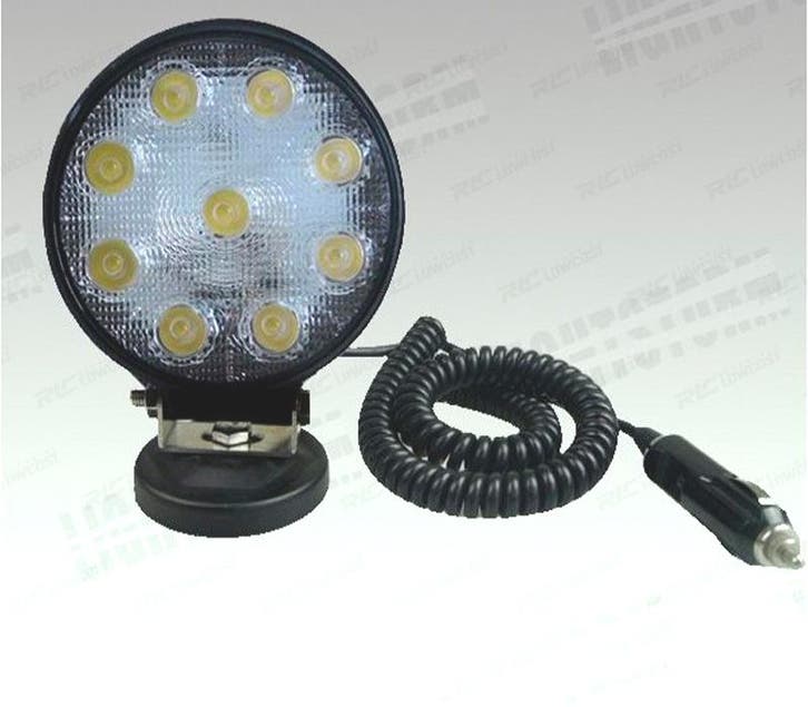 Phare Led 27W + Aimant Voiture Camion Ou Moto, Auto-onderdelen, Verlichting, Verzenden