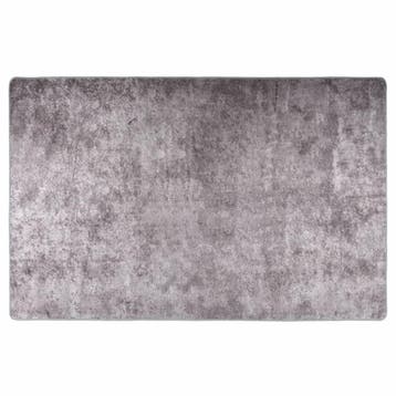 vidaXL Vloerkleed wasbaar 80x150 cm grijs, Verzenden