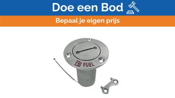 Bieden: Ferretti F630 fuel filler cap stainless, Ophalen of Verzenden