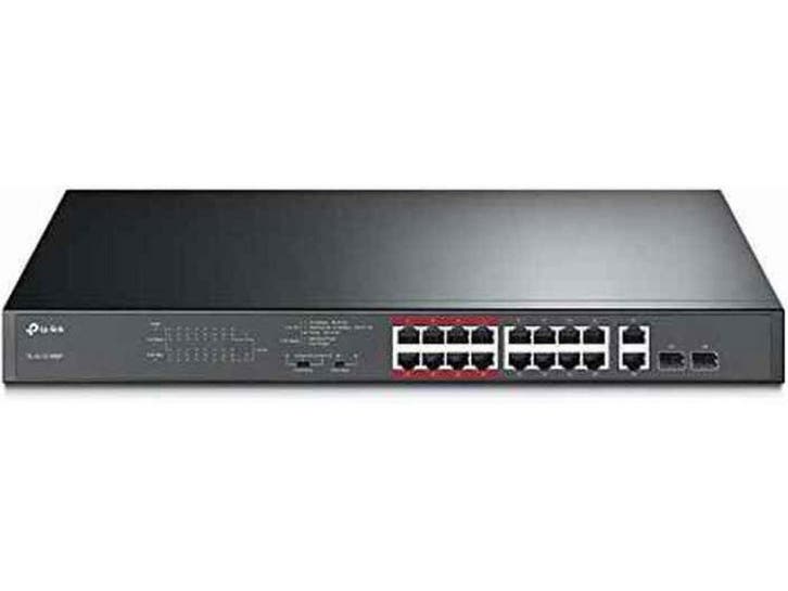 TP-Link TL-SL1218MP - Netwerk Switch - 16 Poorten PoE+ -, Computers en Software, Netwerk switches, Nieuw, Verzenden