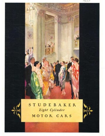 1930 STUDEBAKER PRESIDENT LEAFLET ENGELS, Nieuw