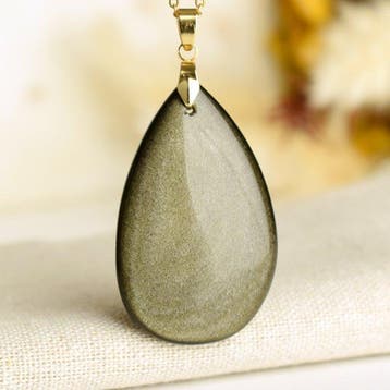 Gouden obsidiaan - groot stuk - edelsteenkwaliteit- 15 g