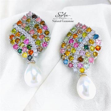 Sans prix de réserve - Boucles doreilles cocktail Argent,