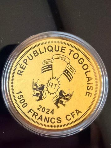 Togo. 1500 Francs 2024 Ginevra de Benci, 1/200 Oz (.999)